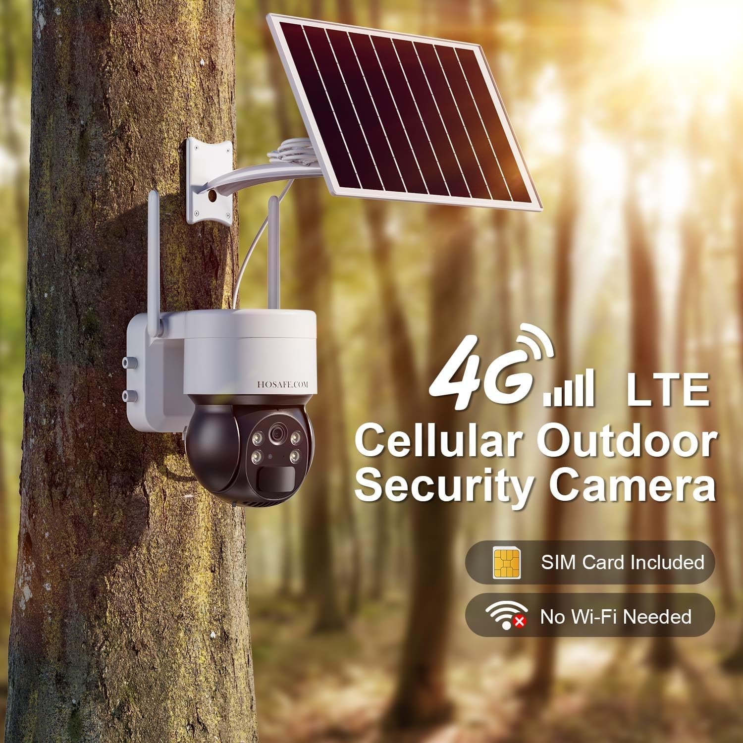 4G LTE Cellular Security Camera No Internet Needed